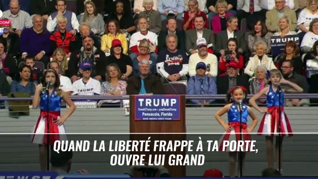 Trump fait appel à des petites filles pour chanter sa gloire