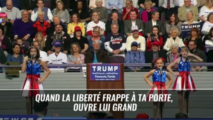 Trump fait appel à des petites filles pour chanter sa gloire