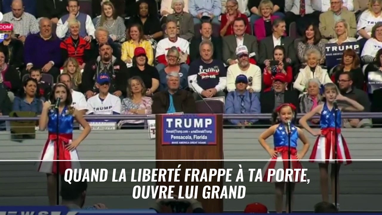 Trump fait appel à des petites filles pour chanter sa gloire