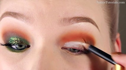 Fall Leaves Inspired Evening Makeup Look