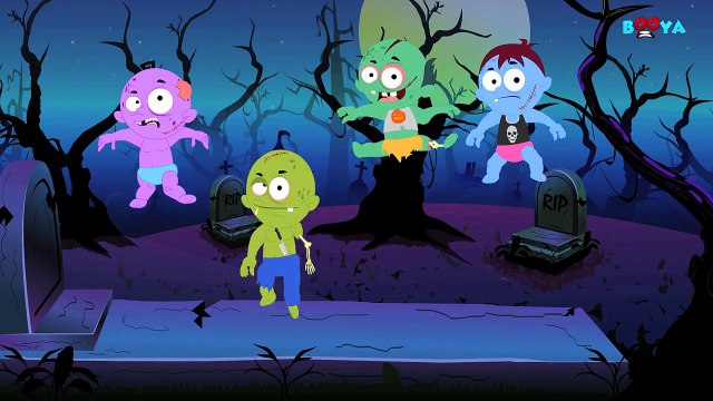 Five Scary Zombies | Scary Halloween Rhymes And Songs For Children