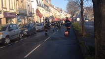 Manifestation des pompiers CGT du Finistère