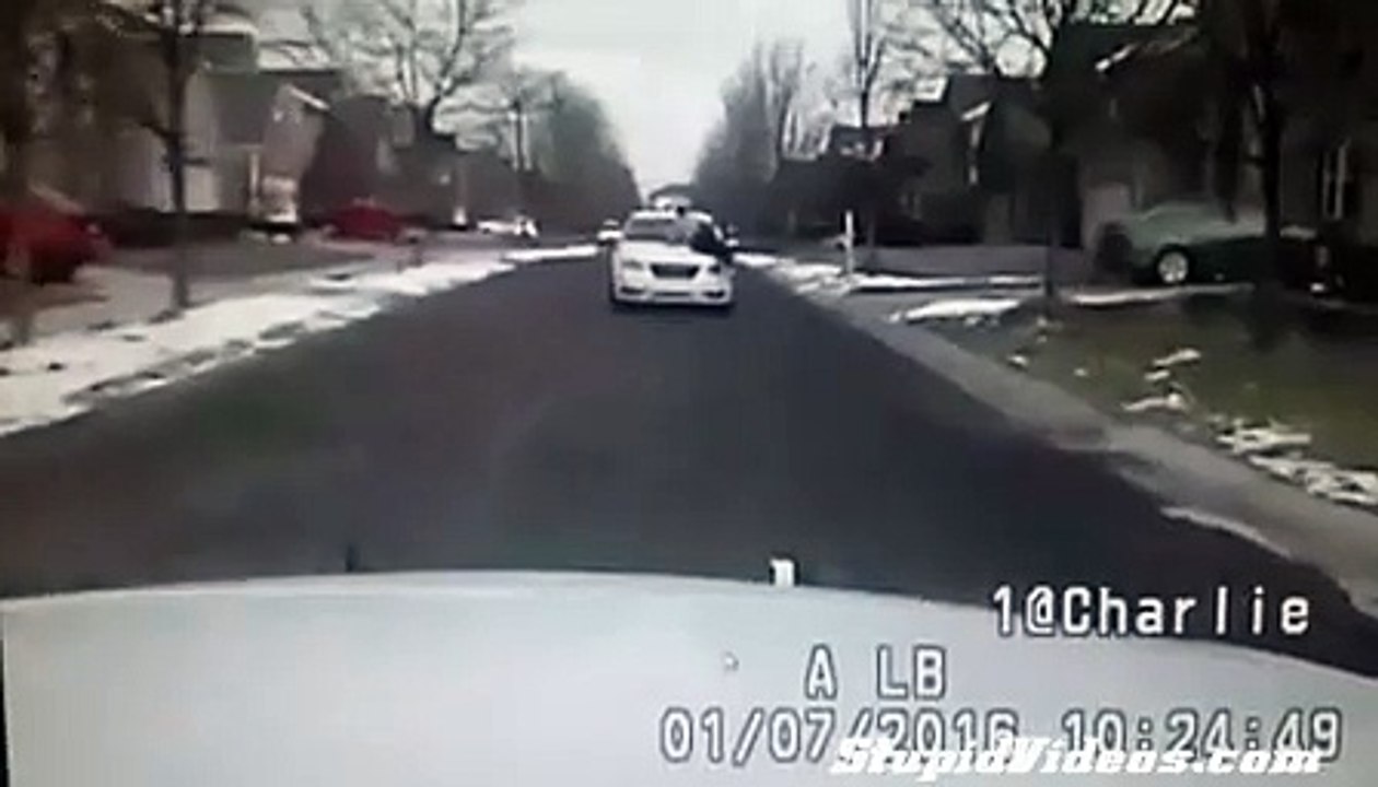 Feuding Brothers Hit Cop Car