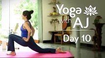 Surya Namaskar And Cardio Workout | Day 10 | Yoga For Beginners - Yoga With AJ