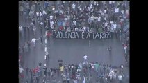 SP: Milhares de pessoas vão às ruas em protesto contra o aumento de tarifas