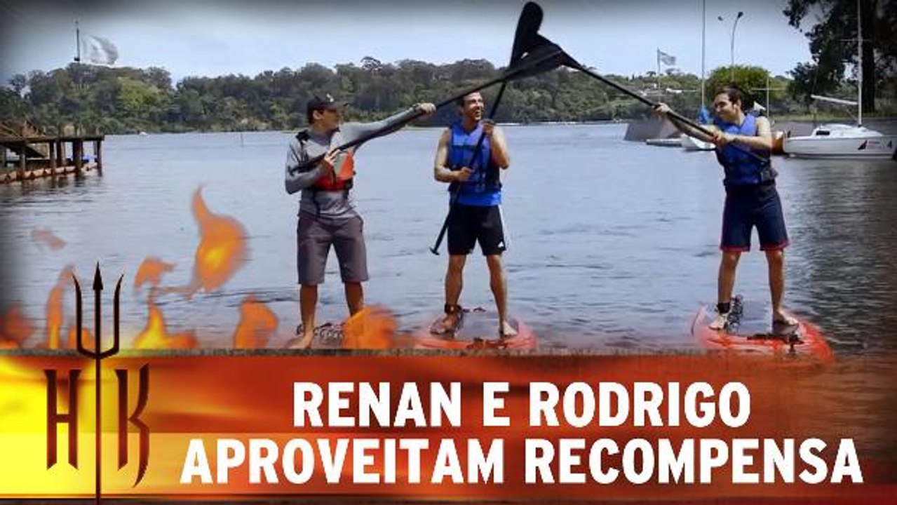 Renan e Rodrigo aproveitam recompensa