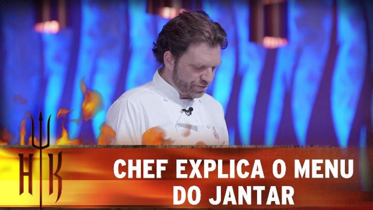 Chef explica menu do jantar