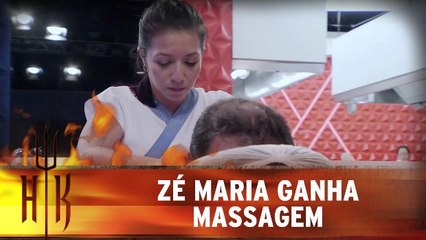Zé Maria recebe massagem na primeira prova
