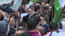 اعتصام لاجئين فلسطينيين بلبنان ضد تقليص خدمات الأونروا