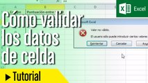Cómo validar los datos de celda en Excel