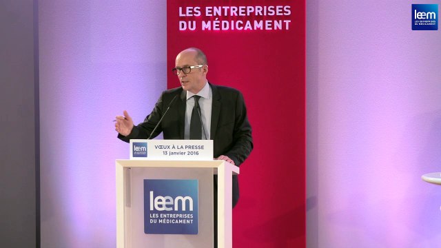 Conférence des vœux à la presse du Leem du 13 janvier 2016 - intervention de Patrick Errard