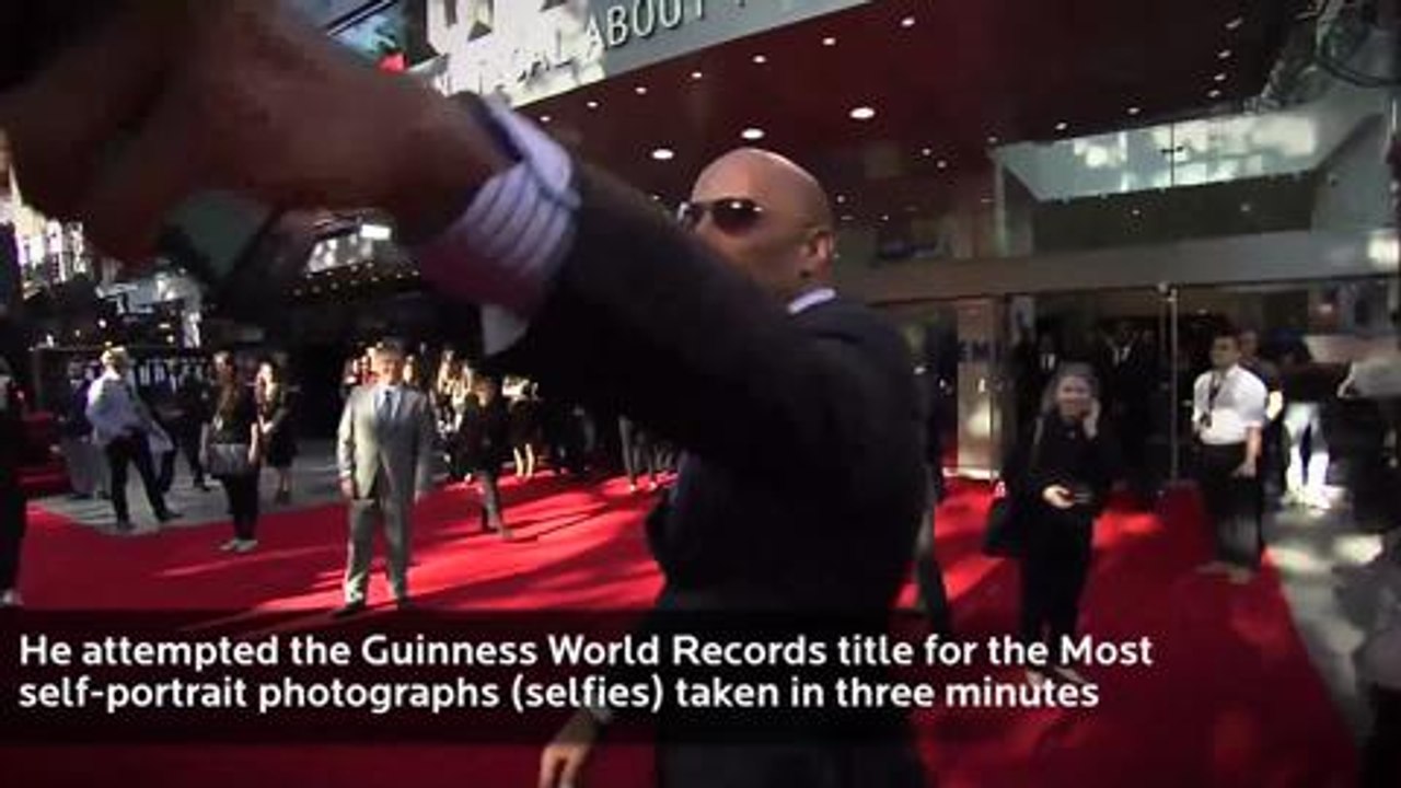 Dwayne ‘The Rock’ Johnson attempts a selfie rec...