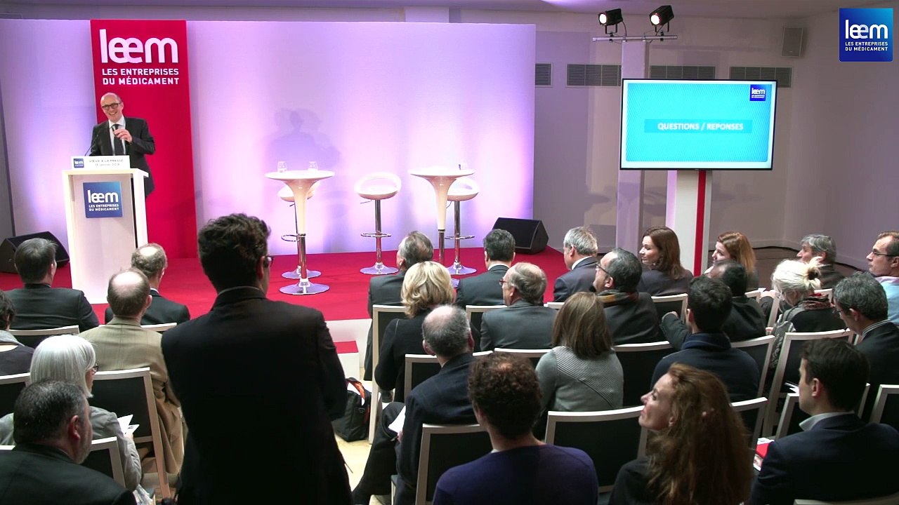 Conférence des vœux à la presse du Leem du 13 janvier 2016  - Questions réponses