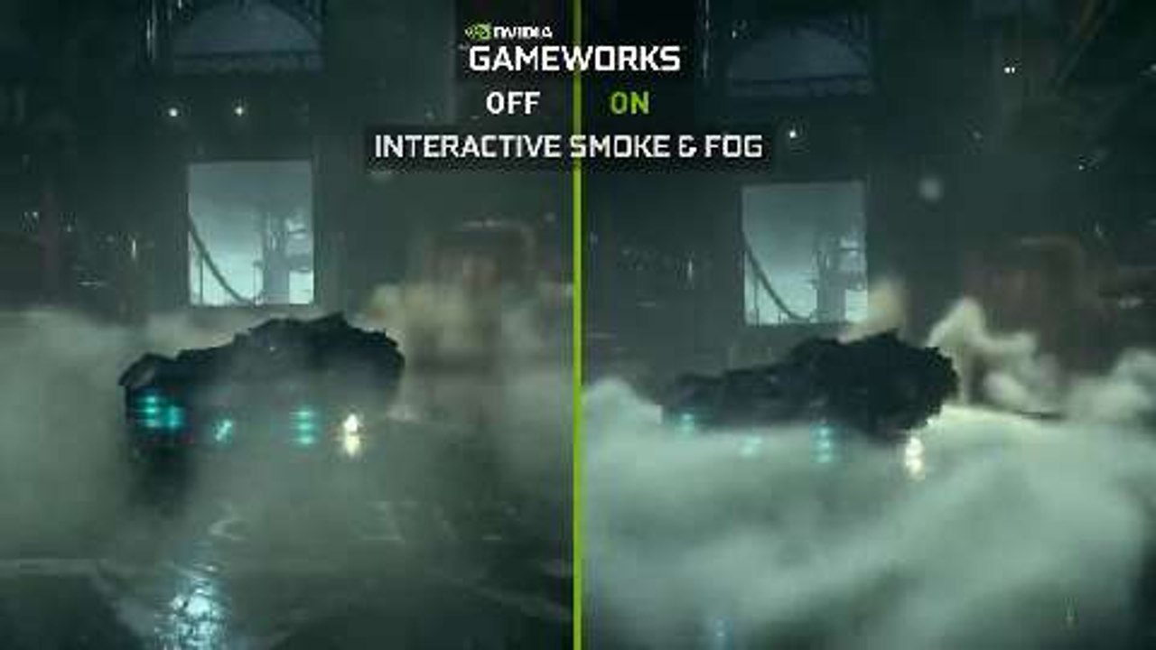Batman- Arkham Knight NVIDIA GameWorks Batmobile Video