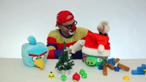 Dima der lustige Clown spielt heute mit Angry Birds! Angry Birds New Year Show