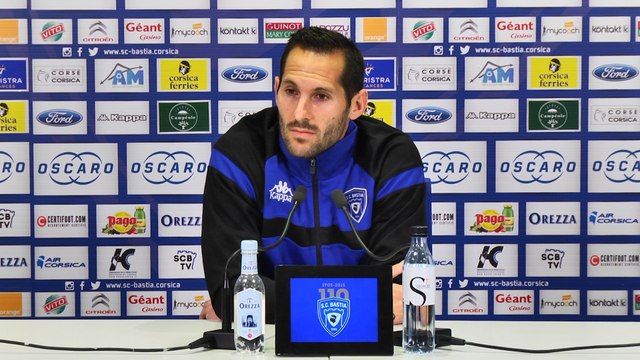 Bastia-Montpellier : Conf. d'avant-match de F. Marange
