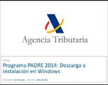 Renta 2014 - Programa PADRE- Descarga e instalacion en Windows