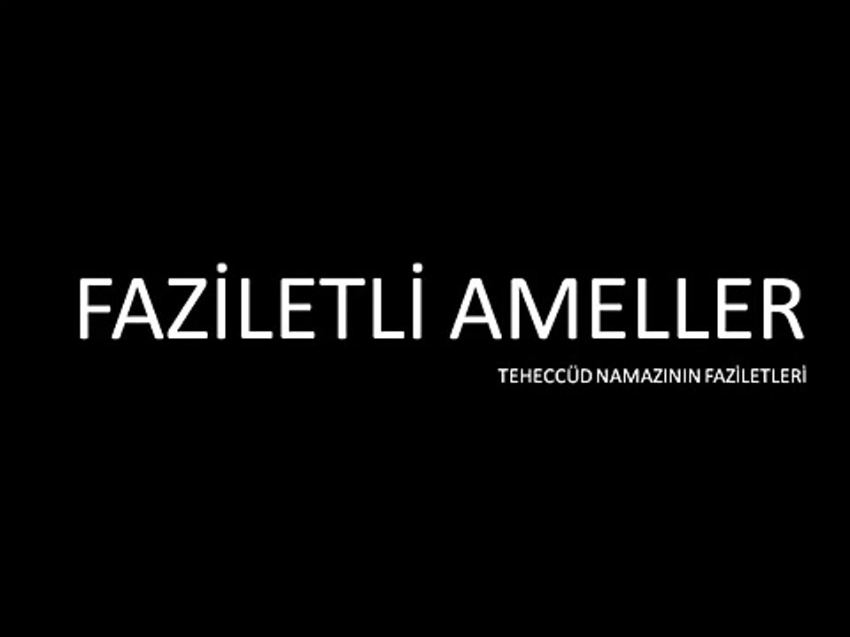 Teheccüd Namazı 1