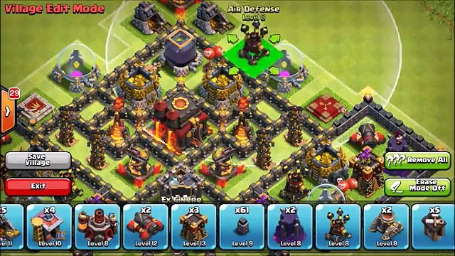 Clash of Clans - TH10 Trophy-Clan Wars Base (The Fence) + Defens