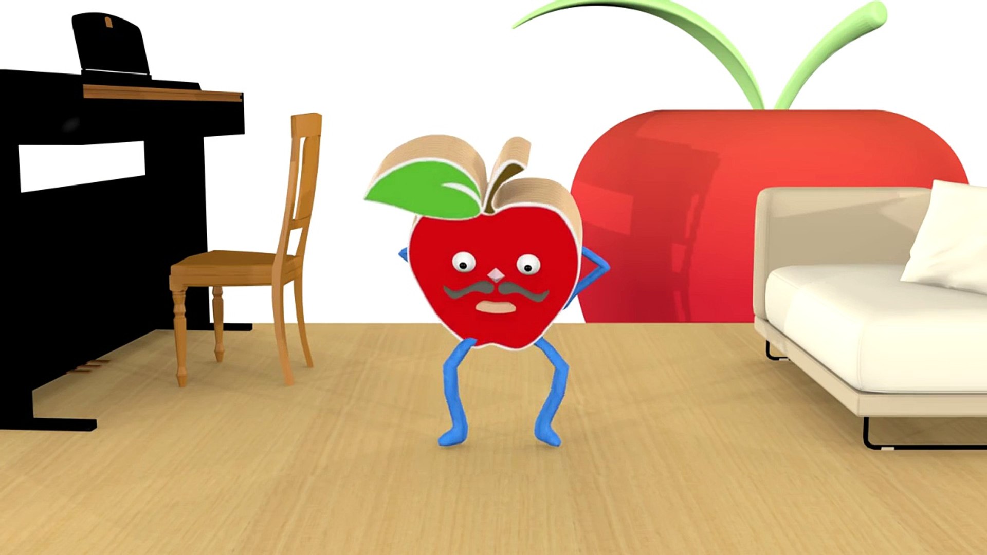 ⁣Wood Apple Finger Family Toy Apple Daddy Finger Song