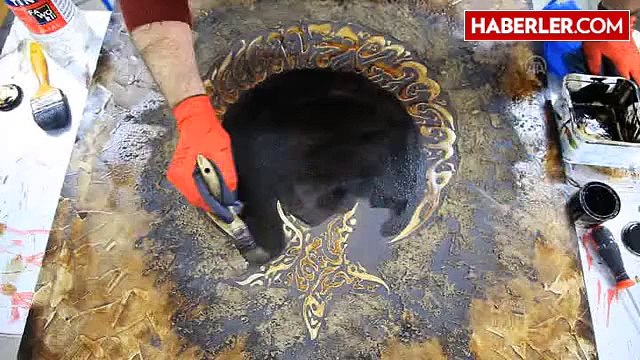 Zift Usta Ellerde Sanat Eserine Dönüşüyor