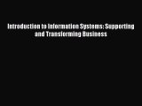 [PDF Download] Introduction to Information Systems: Supporting and Transforming Business [Download]