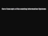 [PDF Download] Core Concepts of Accounting Information Systems [PDF] Online