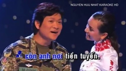 Karaoke Anh Tiền Tuyến Em Hậu Phương Mạnh Đình Y Phụng HD