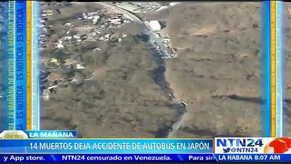 En Japón un accidente de autobús cobró la vida de al menos 14 personas