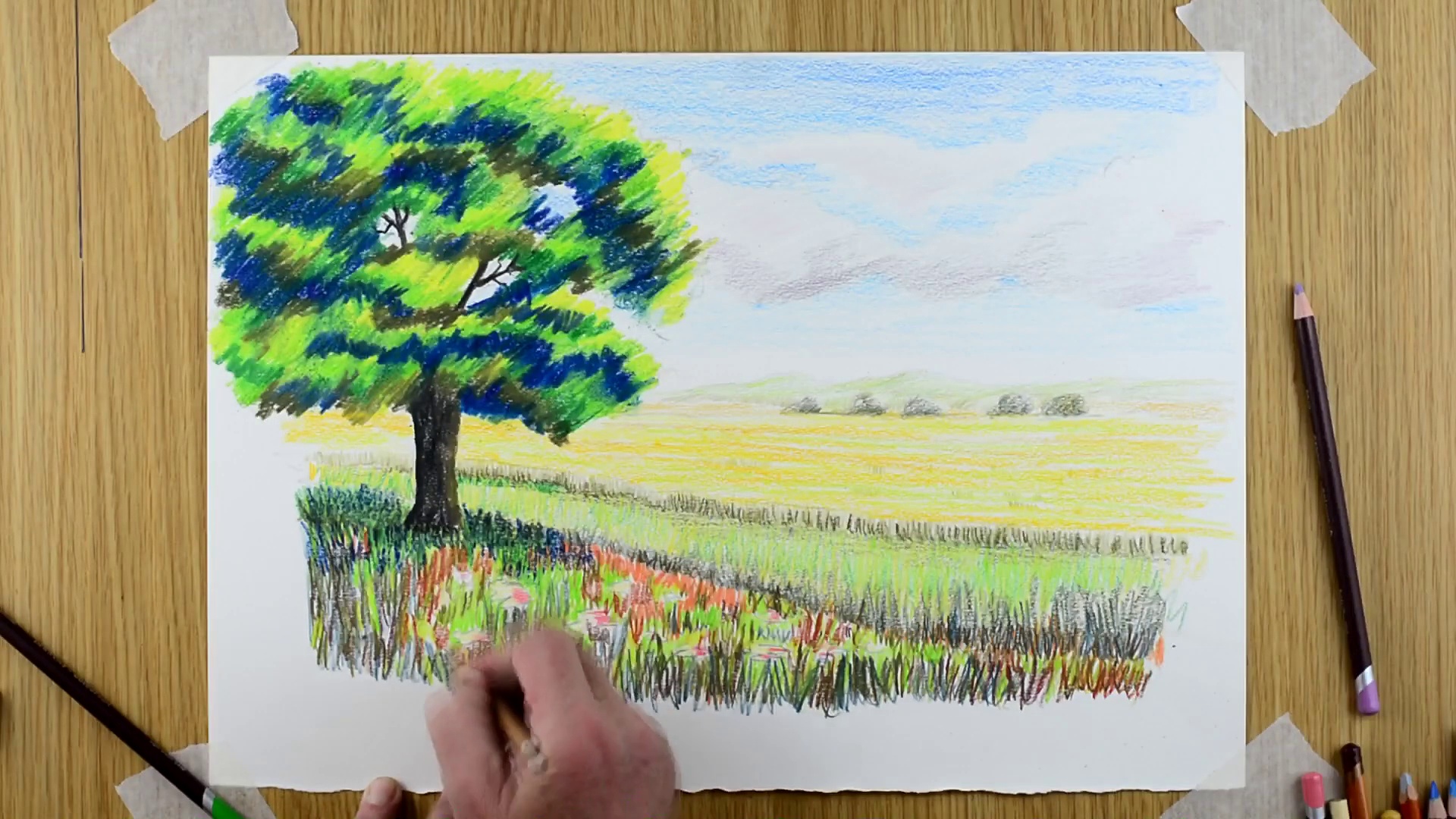 How to Draw  with Coloured Pencils