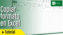 Copiar formatos en Excel