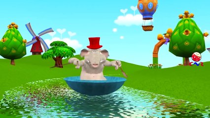 Elephant Cartoons Singing Finger Family Rhymes | Johny Johny Yes Papa Nursery Rhymes for C