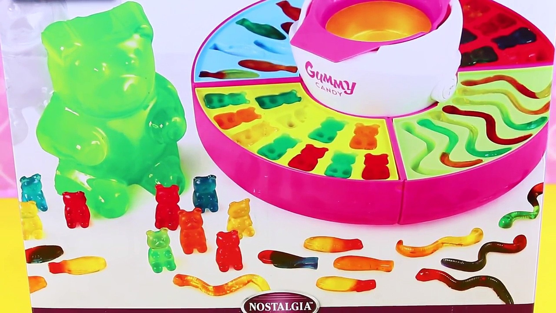 Gummy Bear Candy Maker DIY Treats + Worlds Largest Giant Bear Gummy  DisneyCarToys - video Dailymotion