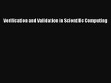 [PDF Download] Verification and Validation in Scientific Computing [PDF] Full Ebook