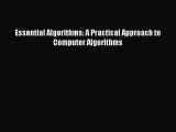 [PDF Download] Essential Algorithms: A Practical Approach to Computer Algorithms [PDF] Full