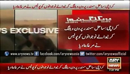 Police force one-wheelers to bend down at Karachi