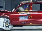 1999 Dodge Durango moderate overlap IIHS crash test