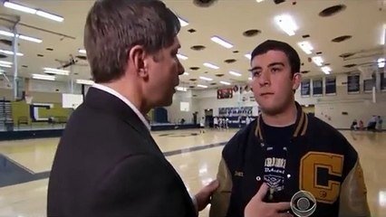 Touching moment in high school basketball game as opposing team gives disabled teen a chance to score