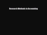 Read Research Methods in Accounting PDF Free
