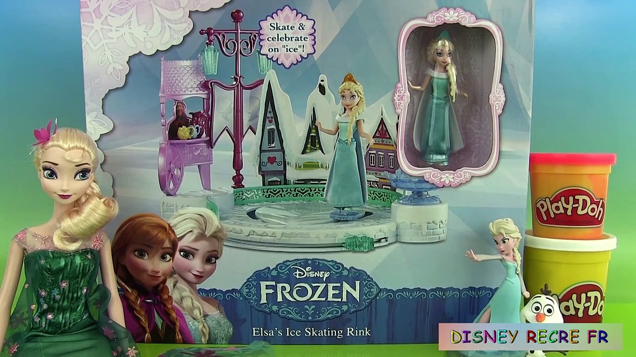 Patinoire dElsa Reine des neiges Elsas Ice Skating Rink Playset Pâte à modeler Magiclip No