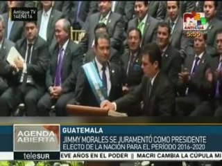 Guatemala: Jimmy Morales asume como presidente
