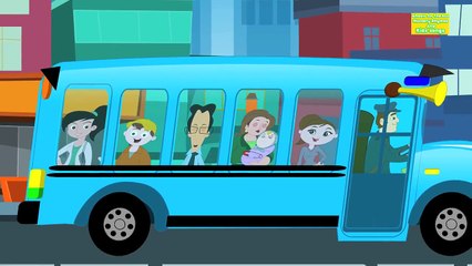 Wheels on the bus go round and round | Nursery Rhymes for Kids and Children Song