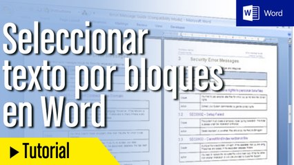 Tutorial Word-Bloques de Texto
