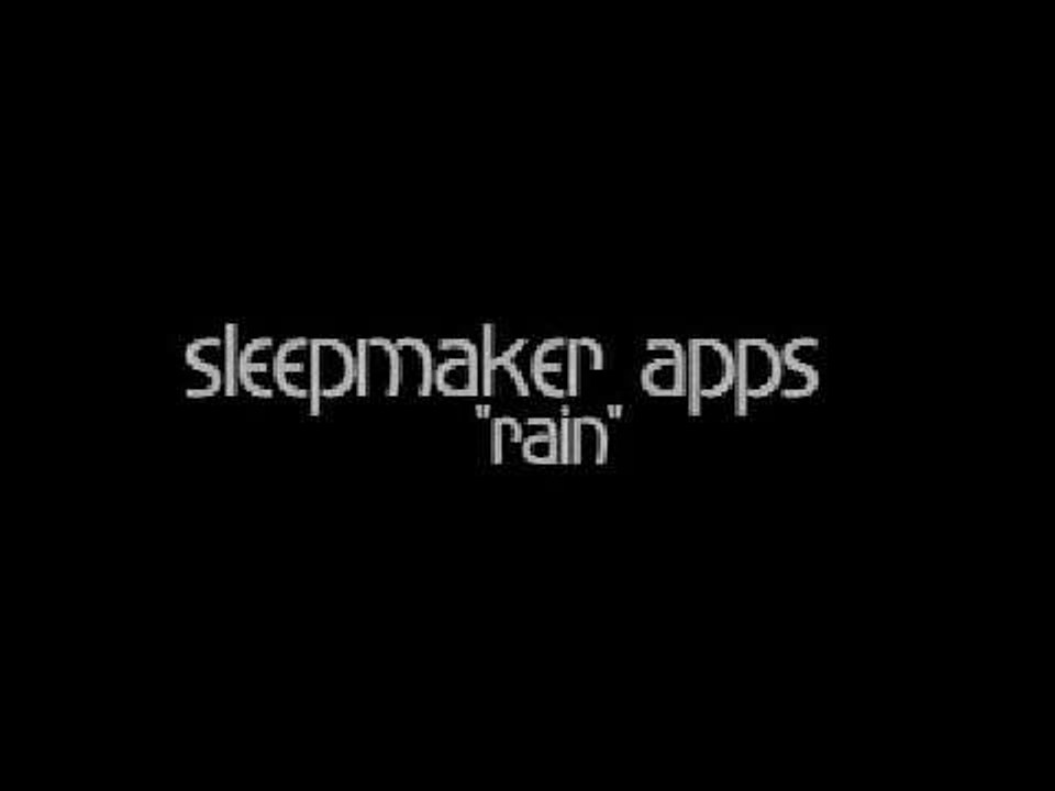 Sleepmaker Rain app