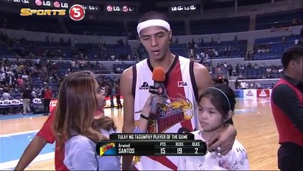 Best Player  Arwind Santos   Philippine Cup 2015-2016 - Semi-Finals Game 6