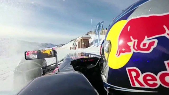 Quand un pilote teste sa F1 sur la neige
