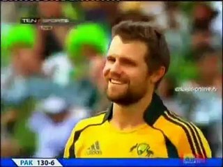 Mohammad Aamer 2 sixes and 1 four from Australia in T20 of 2010 by Abdullah Zadran. Rare cricket video