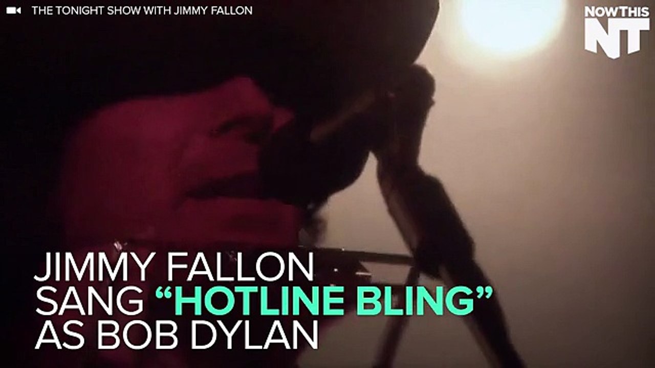 Jimmy Fallon Sings "Hotline Bling" As Bob Dylan