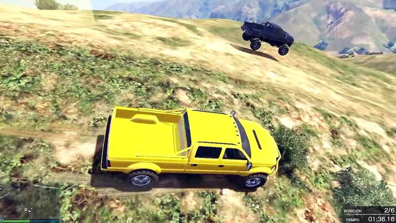 GTA V ONLINE : Carrera Con Monster - Un Monte Bastante Dificultoso #3