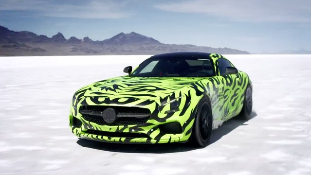 Mercedes AMG GT en movimiento